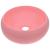 Chiuvetă de baie lux roz mat 40x15 cm ceramică rotund GartenMobel Dekor