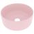 Chiuvetă de baie lux, roz mat, 40x15 cm, ceramică, rotund GartenMobel Dekor
