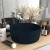 Chiuvetă baie lux albastru închis mat 40x15 cm ceramică rotund GartenMobel Dekor