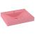 Chiuvetă baie lux orificiu robinet roz mat 60x46 cm ceramică GartenMobel Dekor