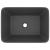 Chiuvetă de baie lux, gri închis mat, 41 x 30 x 12 cm, ceramică GartenMobel Dekor
