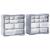 Organizatoare cu 12 sertare, 2 buc., 26,5 x 16 x 26 cm GartenMobel Dekor