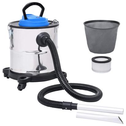 Aspirator de cenușă filtru HEPA, 1200 W, 20 L, oțel inoxidabil GartenMobel Dekor