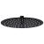 Cap de duș tip ploaie rotund, negru, 25 cm, oțel inoxidabil GartenMobel Dekor