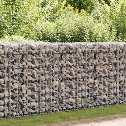 Perete gabion cu capace, 100 x 60 x 100 cm, oțel galvanizat GartenMobel Dekor