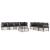 Set mobilier de grădină cu perne, 8 piese, antracit, poliratan GartenMobel Dekor