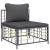 Set mobilier de grădină cu perne, 8 piese, antracit, poliratan GartenMobel Dekor