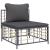 Set mobilier de grădină cu perne, 7 piese, antracit, poliratan GartenMobel Dekor