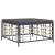 Set mobilier de grădină cu perne, 7 piese, antracit, poliratan GartenMobel Dekor