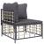 Set mobilier de grădină cu perne, 8 piese, antracit, poliratan GartenMobel Dekor
