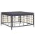 Set mobilier de grădină cu perne, 8 piese, antracit, poliratan GartenMobel Dekor