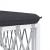 Set mobilier de grădină, 5 piese, cu perne, alb, oțel GartenMobel Dekor