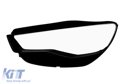 Sticlă stângă pentru farul Audi A6 C7pa 2016-2017 Performance AutoTuning