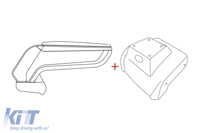 Rati cotiera model Armster S cu piele eco neagră, USB și AUX potrivită pentru Ford Focus 2011-2014 Performance AutoTuning