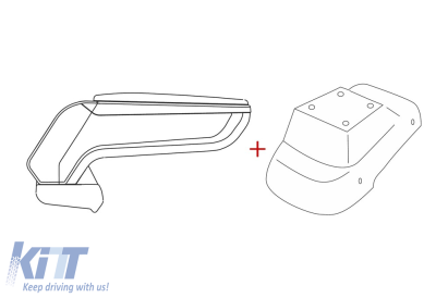 Rati Cotiera model Armster S cu piele eco neagră potrivită pentru Opel Corsa D 2006-2014 Performance AutoTuning