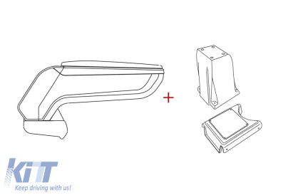Rati cotiera model Armster S cu piele eco neagră potrivită pentru Opel Meriva 2010-2017 (fără șină glisantă în consola centrală) Performance AutoTuning