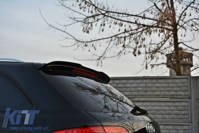 Spoiler Maxton Design potrivit pentru Audi A4 B8, B8 Avant portbagaj 2008-2015, lac negru Performance AutoTuning