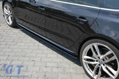 Adăugiri Maxton Design potrivite pentru Audi A5 8T, S5, S-Line Sportback 2007-2016, lac negru Performance AutoTuning