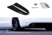 Adăugiri laterale Maxton Design potrivite pentru bara de protecție spate standard a Audi A8 D4 2009-2013, lac negru Performance AutoTuning