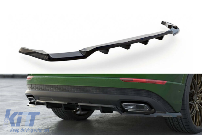 Spoiler Maxton Design potrivit pentru bara spate a Audi Q8 după 2023, lac negru Performance AutoTuning