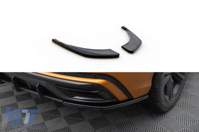 Extensii laterale Maxton Design potrivite pentru bara S-Line din spate a Audi Q8 după 2018, lac negru Performance AutoTuning