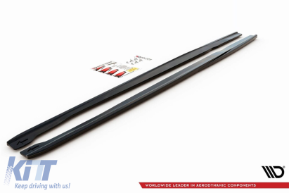 Adăugiri Maxton Design versiunea 2 tip RS6 pentru Audi A6 C7 2013-2017, negru mat Performance AutoTuning