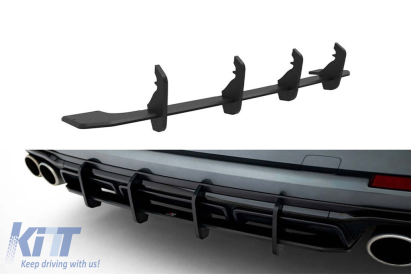 Adăugare tip Street Pro Maxton Design potrivită pentru difuzor Audi S8 D5 după 2021, negru mat Performance AutoTuning