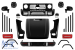 Un pachet de design tip 63 potrivit pentru Mercedes G-Class W463 2008-2017 conversie la W464 Performance AutoTuning