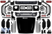 Pachet Brabus G800 potrivit pentru Mercedes G-Class W463 2008-2017 conversie la W464 Performance AutoTuning