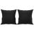 Set de canapele cu perne, 3 piese, negru, piele ecologică GartenMobel Dekor