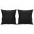 Set de canapele cu perne, 3 piese, negru, piele ecologică GartenMobel Dekor