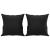 Set de canapele cu perne, 3 piese, negru, piele ecologică GartenMobel Dekor