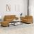 Set de canapele cu perne, 3 piese, maro, catifea GartenMobel Dekor