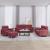 Set canapea cu perne, 4 piese, roșu vin, material textil GartenMobel Dekor
