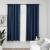 Draperii opace aspect in, cu cârlige 2 buc. albastru 140x175 cm GartenMobel Dekor