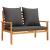 Set mobilier de grădină cu perne, 5 buc., lemn masiv acacia GartenMobel Dekor