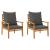 Set mobilier de grădină cu perne, 5 buc., lemn masiv acacia GartenMobel Dekor