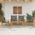 Set mobilier de grădină cu perne, 5 buc., lemn masiv acacia GartenMobel Dekor