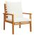Set mobilier de grădină cu perne, 3 piese, lemn masiv acacia GartenMobel Dekor