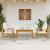 Set mobilier de grădină cu perne, 3 piese, lemn masiv acacia GartenMobel Dekor