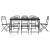 Set de masă pentru grădină, 9 piese, plasă metalică antracit GartenMobel Dekor