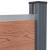 Set panouri pentru gard, maro, 353x186 cm, WPC GartenMobel Dekor