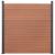 Set panouri pentru gard, maro, 353x186 cm, WPC GartenMobel Dekor