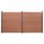Set panouri pentru gard, maro, 353x186 cm, WPC GartenMobel Dekor