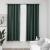 Draperii opace aspect in, cu cârlige, 2 buc., verde, 140x175 cm GartenMobel Dekor