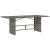 Set mobilier grădină cu perne, 9 piese, gri, poliratan GartenMobel Dekor