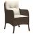 Set mobilier de grădină, 5 piese, cu perne, maro, poliratan GartenMobel Dekor