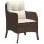 Set mobilier de grădină, 5 piese, cu perne, maro, poliratan GartenMobel Dekor