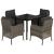 Set mobilier de grădină cu perne, 5 piese, gri, poliratan GartenMobel Dekor