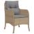 Set mobilier de grădină cu perne, 5 piese, bej, poliratan GartenMobel Dekor